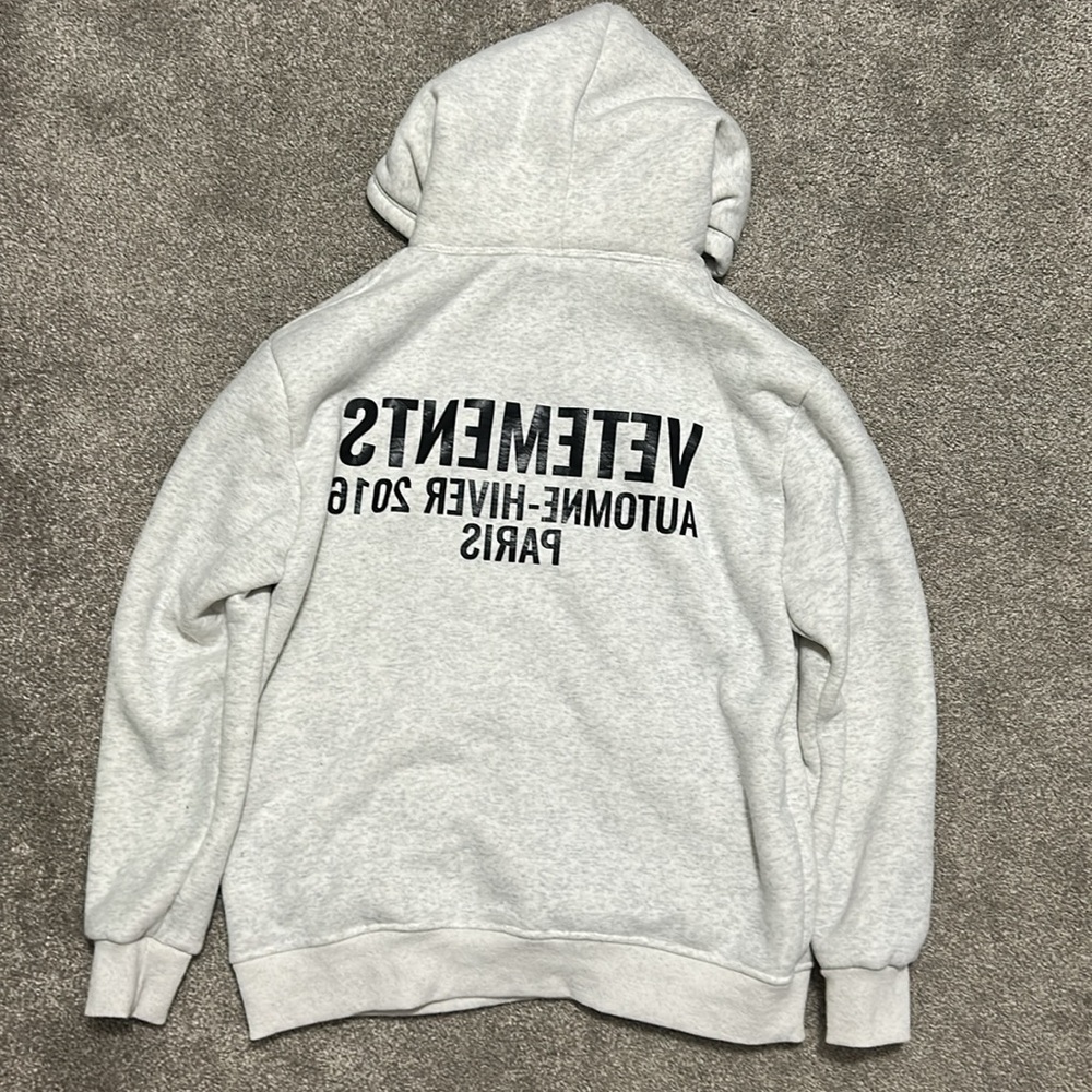Vetements 2016 Grey Hoodie Replica